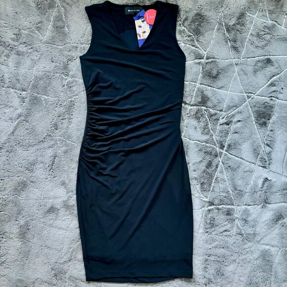 NWT HONEYLOVE InnerPower Sleeveless Shapeware Black Midi Dress Large - Picture 9 of 12